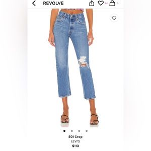 Levi’s cropped denim jeans